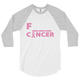 Breast Cancer - Unisex 3/4 Sleeve Raglan